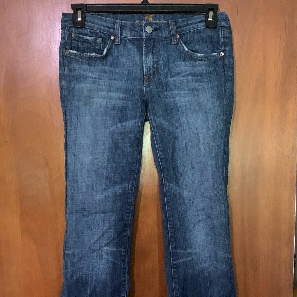 7 For All Mankind Women’s Bootcut Bling jeans 30